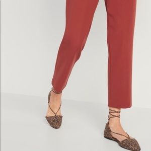 High-Waisted Pixie Straight Leg Ankle Pants